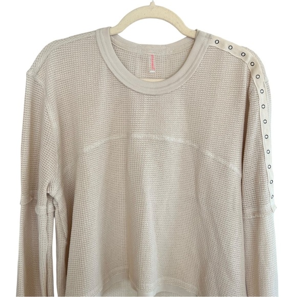 FP Movement Dream Work Layer Waffle Thermal Long Sleeve Tee Shirt Moonlight S - Picture 2 of 6